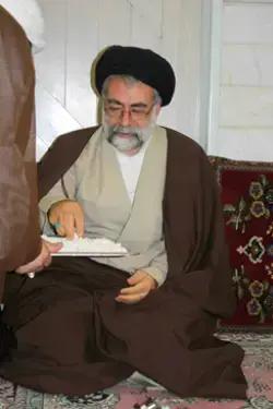 صورة السيد محمد محسن الحسيني الطهراني خلال احتفال عيد الغدير