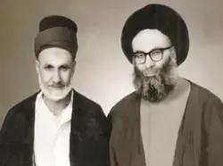 صورة ذات جودة عالية للمرحوم الحداد والعلامة الطهراني أخذت في استديو كربلاء 